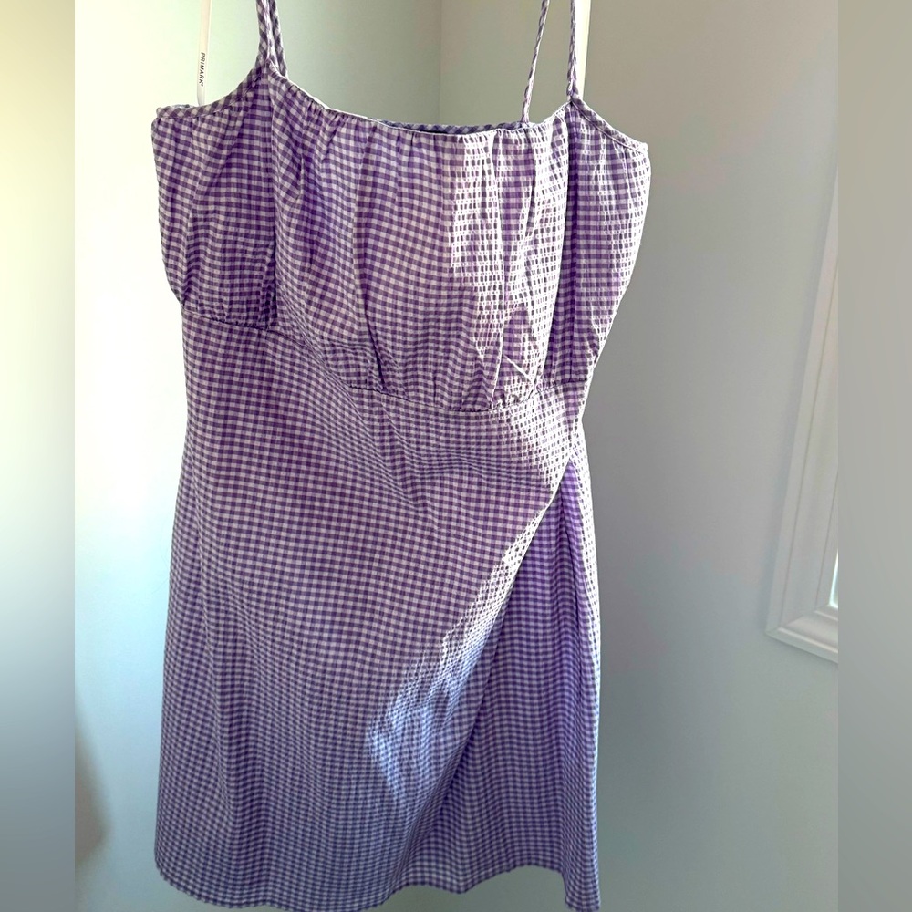 Purple Gingham Dress